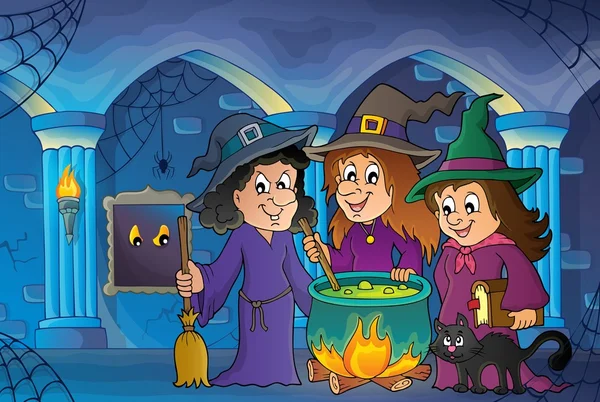 Três bruxas tema imagem 7 — Vetor de Stock