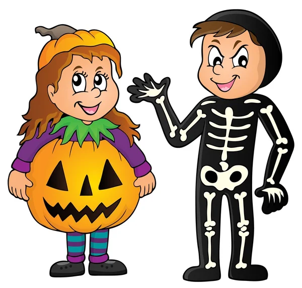 Halloween costumes theme image 1 — Stock Vector