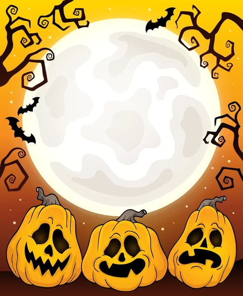 Halloween tök téma kép 3 — Stock Vector