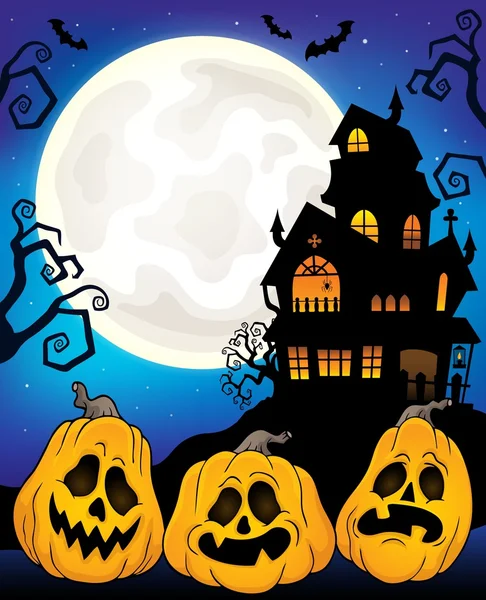 Halloween pumpkins theme image 6 — Stock Vector