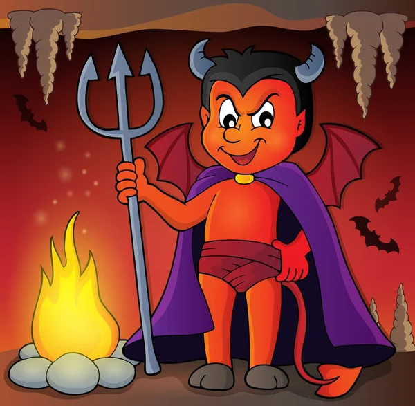 Little devil tematu obrazu 3 — Wektor stockowy