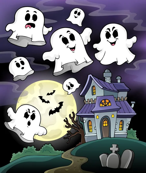 Haunted house theme image 5 — Stock Vector