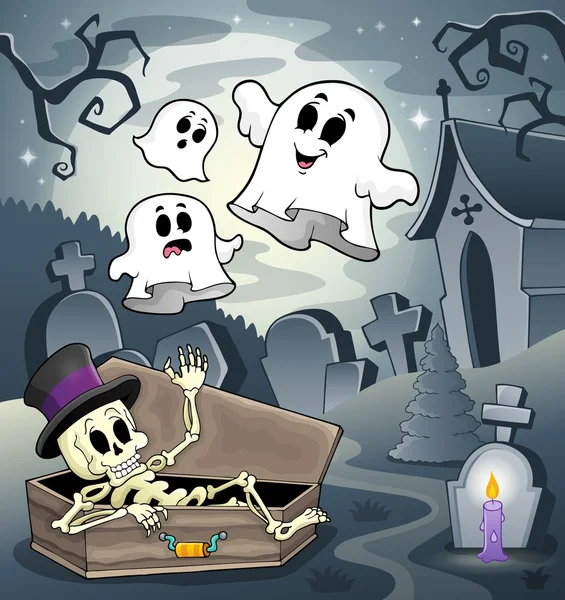 Esqueleto tema imagen 4 — Vector de stock