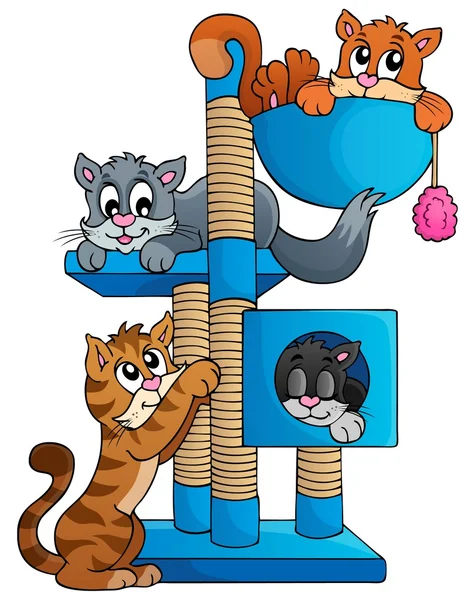 Imagen del tema del gato 1 — Vector de stock