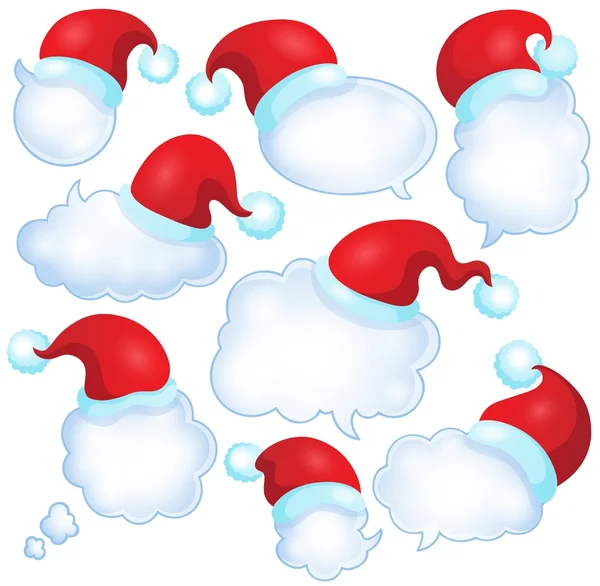 Karácsonyi beszéd buborékok készlet 1 — Stock Vector