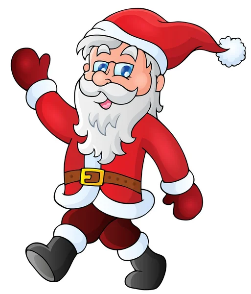 Santa Claus lopen thema 1 — Stockvector