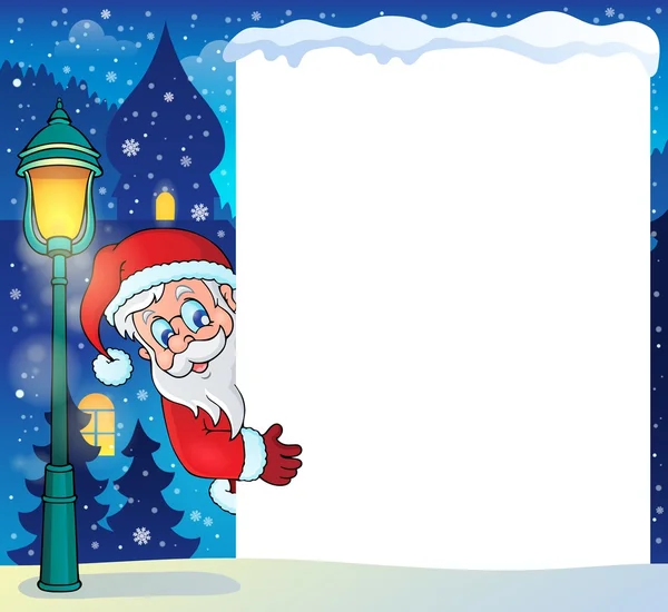 Marco con tema de Santa Claus 5 — Vector de stock