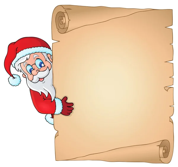 Navidad tema pergamino 2 — Archivo Imágenes Vectoriales