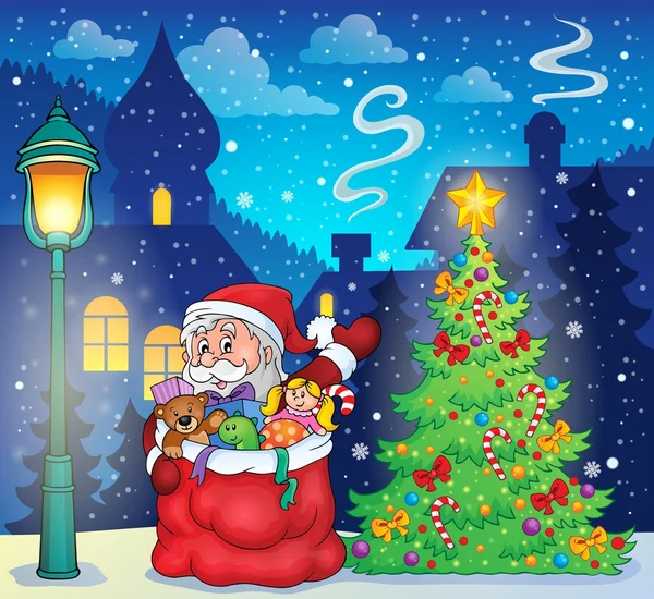 Santa Claus onderwerp afbeelding 3 — Stockvector