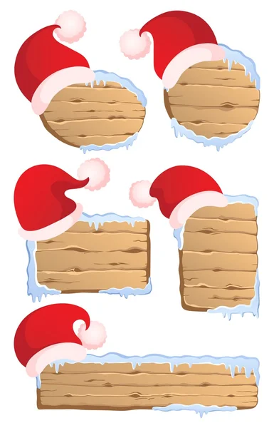 Collection de panneaux de Noël d'hiver 1 — Image vectorielle