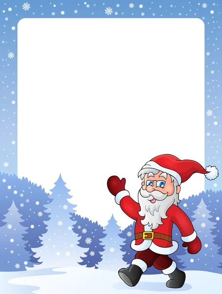 与圣诞老人主题 2 帧 — 图库矢量图片#