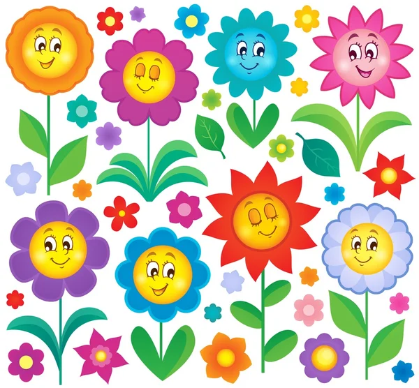 Flower theme collection 5 — Stock Vector