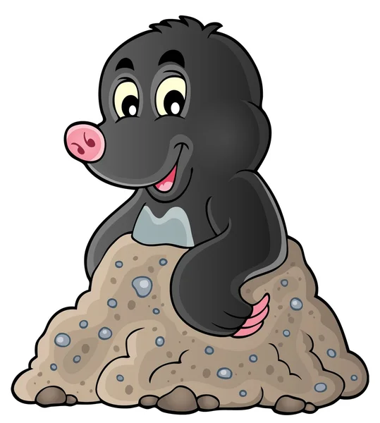 Happy mole thème image 1 — Image vectorielle