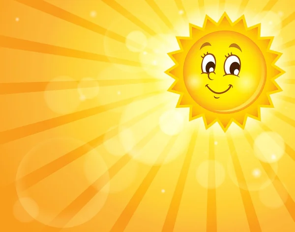 Imagen con tema del sol feliz 2 — Vector de stock