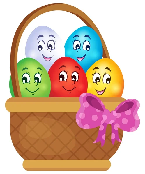 Huevos de Pascua imagen temática 5 — Vector de stock