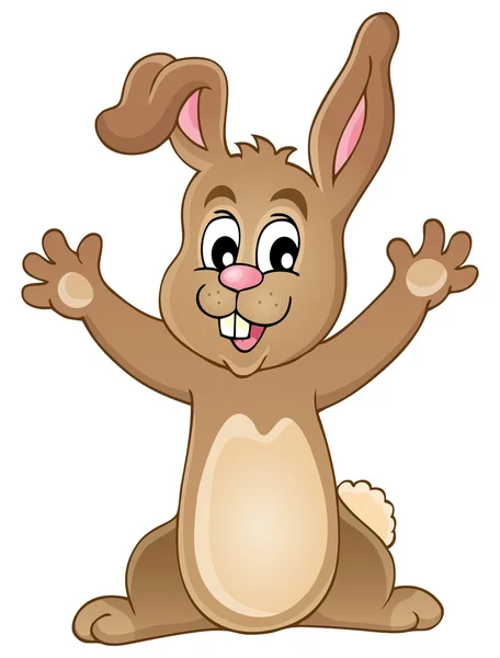 Jonge happy bunny — Stockvector