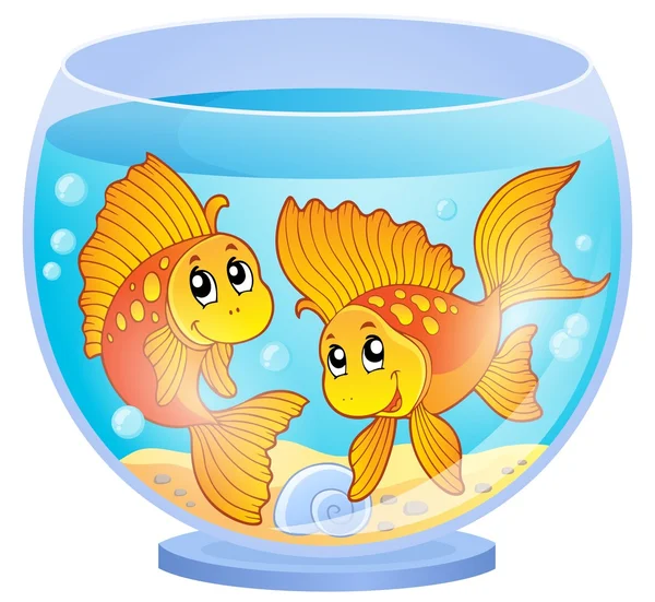 Aquarium theme image 3 — Stock Vector