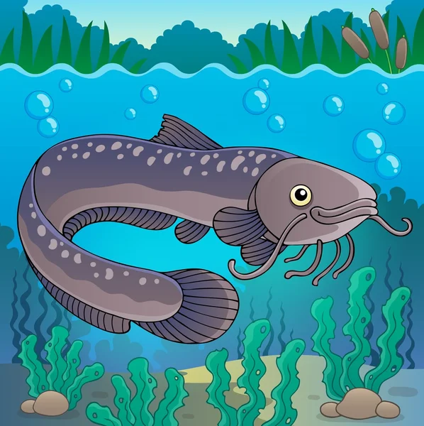 Freshwater fish topic image 2 — Stock Vector