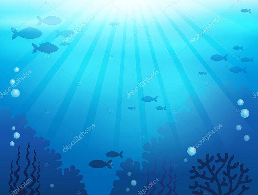 Ocean underwater theme background 1 Stock Vector by ©clairev 69195339