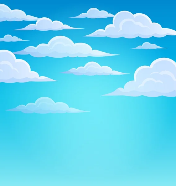 Wolken op sky thema 1 — Stockvector