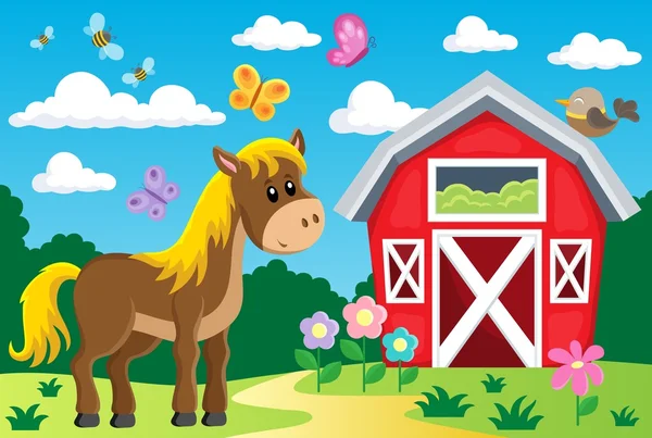 Granja tema imagen 3 — Vector de stock