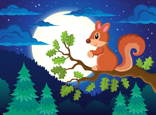 Image with squirrel theme 4 — Stock Vector