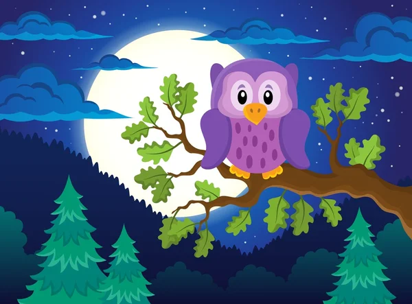 Owl topic image 1 — Stock Vector