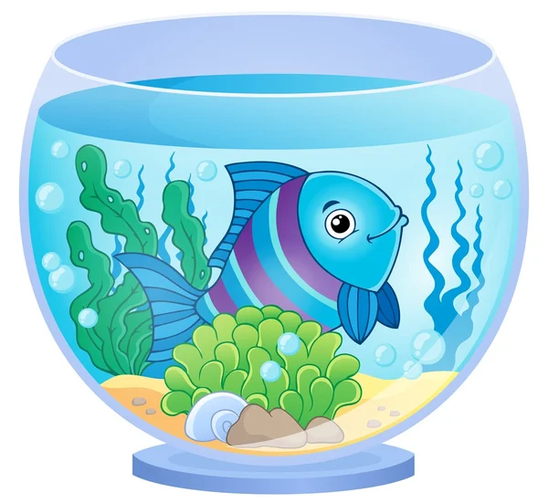 Aquarium Thema Bild 8 — Stockvektor