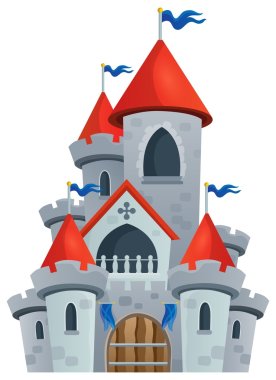Fairy tale castle theme image 1 clipart