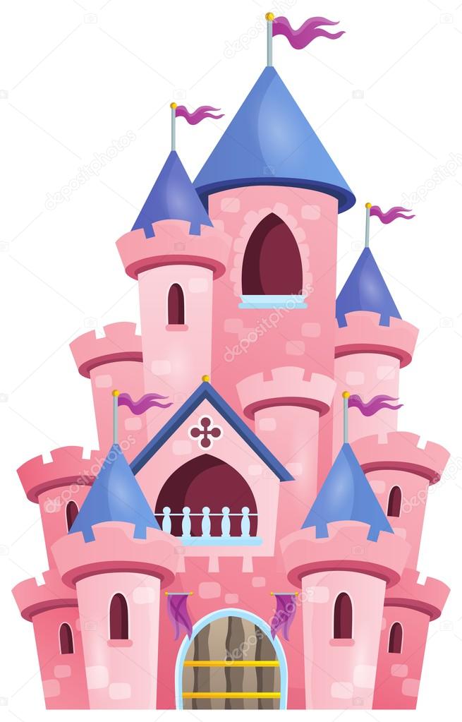 Pink castle theme image 1 Stock Illustration by ©clairev #75412393