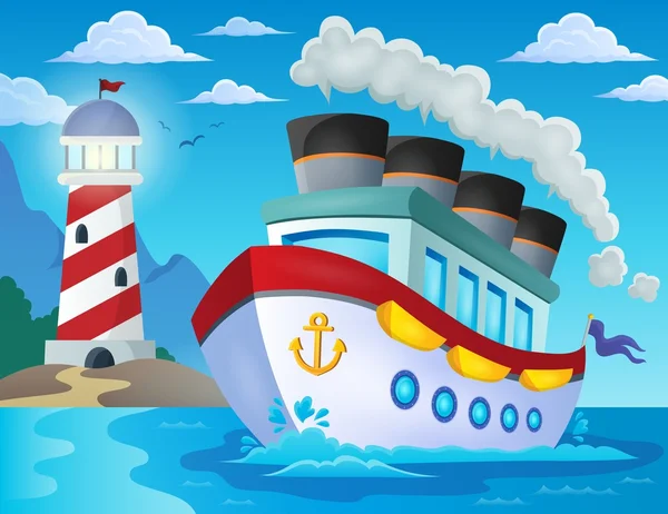 Nautical ship theme image 2 — Stock Vector