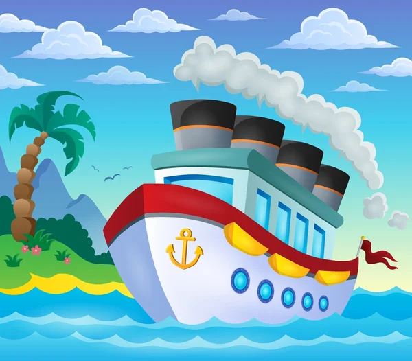 Nautical ship theme image 4 — Stockový vektor