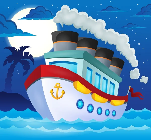 Nautical ship theme image 3 — Stok Vektör