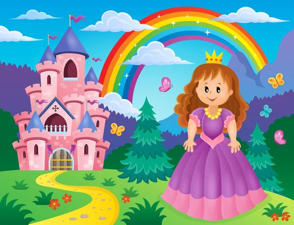 Princesse thème image 2 — Image vectorielle