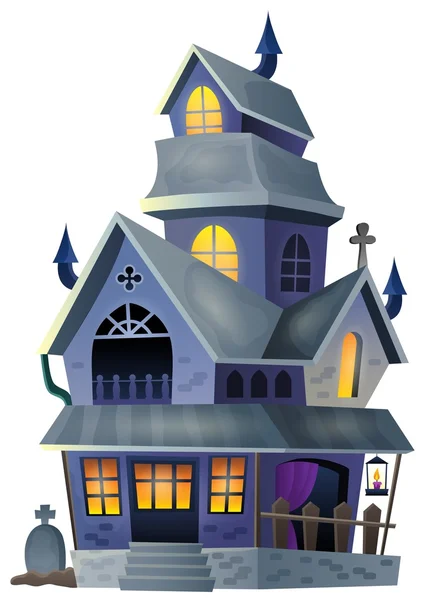 Image with haunted house thematics 1 Jogdíjmentes Stock Illusztrációk