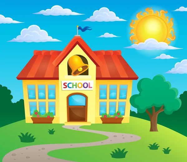 School building theme image 3 — Stock Vector