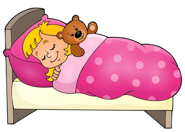 Dormir niño tema imagen 1 — Vector de stock