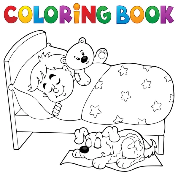 42 ilustraciones de stock de Niño durmiendo colorear | Depositphotos®