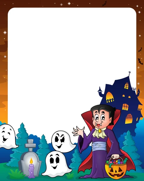 Halloween Tema çerçeve 7 — Stok Vektör