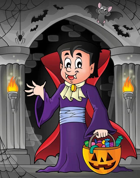 Halloween vampiro tema imagem 7 — Vetor de Stock