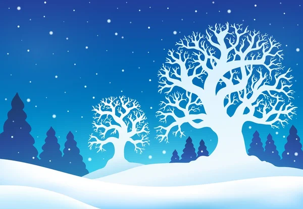 Winter thema achtergrond 9 — Stockvector