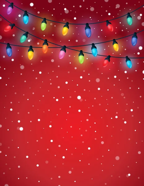 Karácsonyi fények téma-kép 5 — Stock Vector