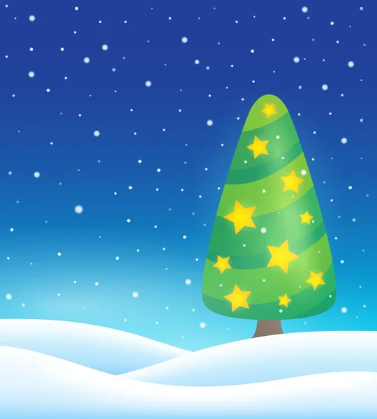 Stylized Christmas tree topic image 4 — Stock Vector