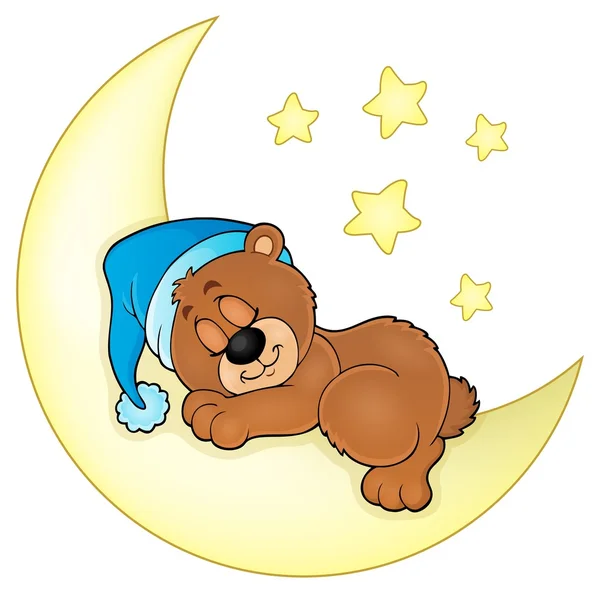 Ύπνου αρκούδα θέμα εικόνα 4 — Διανυσματικό Αρχείο