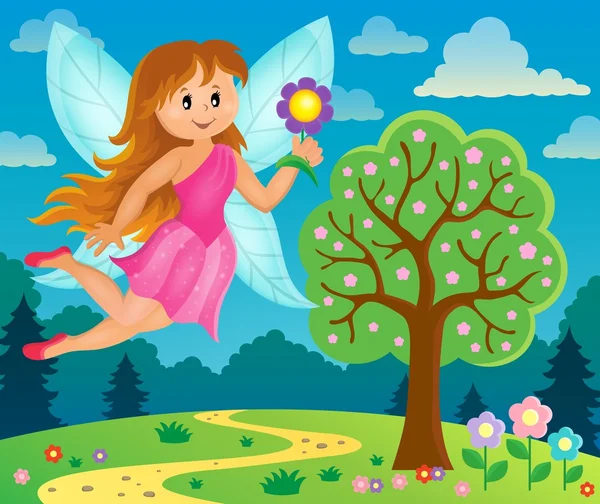 Happy fairy theme image 6 — Stock Vector
