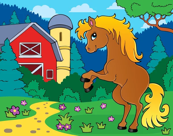 Caballo tema imagen 9 — Vector de stock