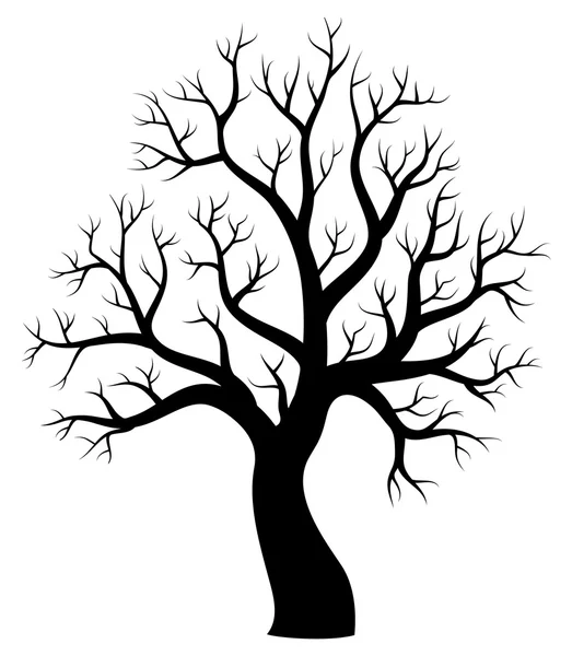 Ağaç Tema siluet Resim 1 — Stok Vektör