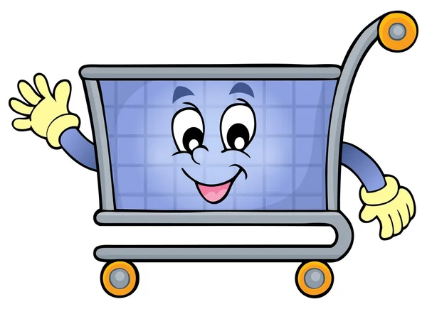 Carrito de compras tema imagen 3 — Vector de stock