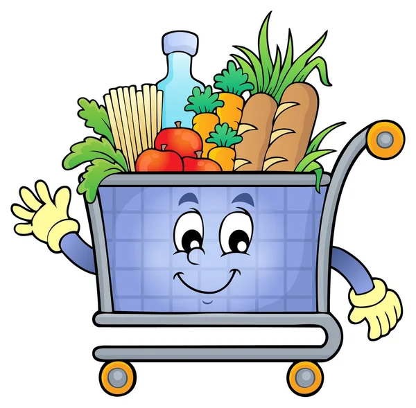 Shopping cart theme image 5 — Stock Vector