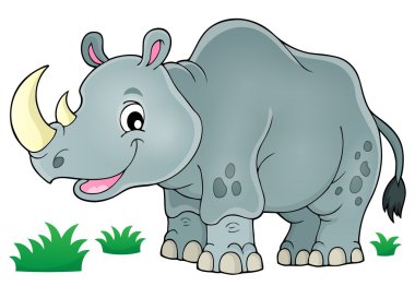 Rhino theme image 1 clipart